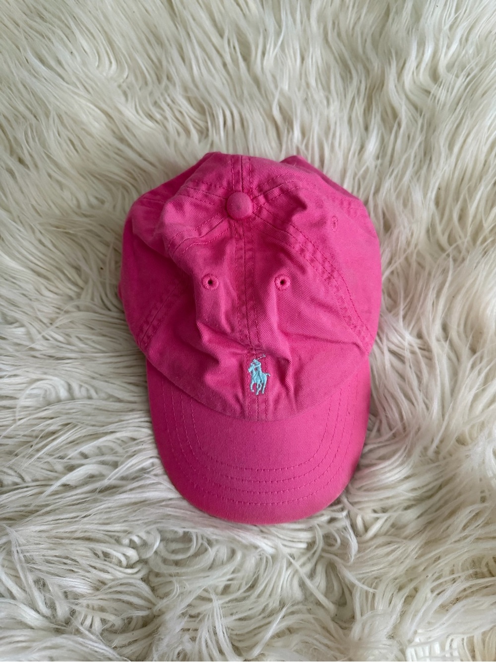Toddler Girls Polo Ralph Lauren Pink Baseball Cap